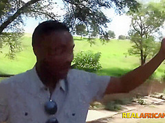 And More - Busty Congolese Tantine Choking On My Fat Black Cock!