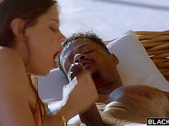 That Big Black Cock Cant Even Fit In Her Mouth