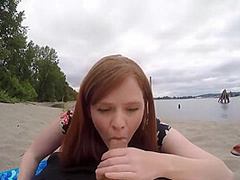 Redhead Pawg First Date Beach Fuck