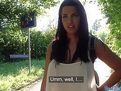 Busty POV bigboobs babe gets publicly pussyfucked ***