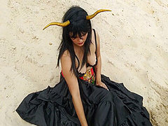 Didlo Masturbation On The Beach