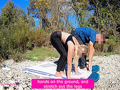 Mon Premier Footjob Au Bord Dune Rivere Lors Dun Cours De Yoga Exhib Totale