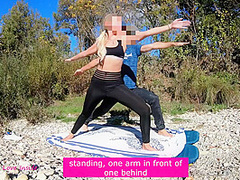 Mon Premier Footjob Au Bord Dune Rivere Lors Dun Cours De Yoga Exhib Totale