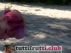 Real Euro Amateur Casting On River Side