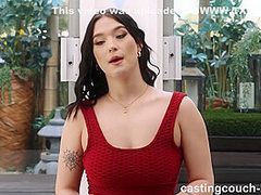 Sexy White Girl With Big Ass Gets Treated To A Big Black Dick When She Does A Casting For A Rap Video