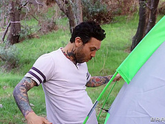 Demi Sautra And Fucking In A Tent With Gia Derza