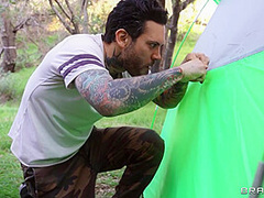 Demi Sautra And Fucking In A Tent With Gia Derza