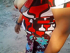 Big Tits Asian Outdoor 1