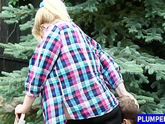 Dominant Bbw Blonde Orally Pleased By Sub Guy