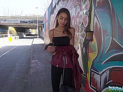 Hot Brown Haired Girl Having Sex In Pov Outside