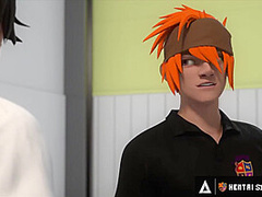 HENTAI SEX UNIVERSITY - Hentai Student Eats Out His Teacher's Perfect Pussy Until She Orgasms!