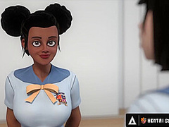 HENTAI SEX UNIVERSITY - Hentai Student Eats Out His Teacher's Perfect Pussy Until She Orgasms!