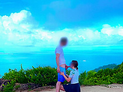 Reaching The Summit - Caught During Risky Outdoor Fuck