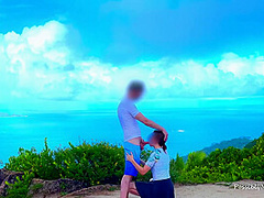 Reaching The Summit - Caught During Risky Outdoor Fuck