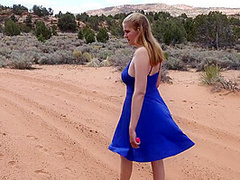 Taking A Walk Taking My Dress Off And Masturbating Showing Off My Beautiful Boobs And Tits