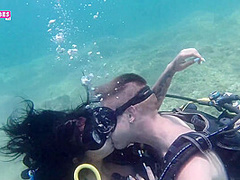 I fuck his *** Under the Water