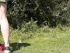 Summer. Wild Beach Part Two. Milf Sunbathes Naked, Masturbates Pussy Sucks Cock Random Passerby Guy. Nude Beach Outdoors