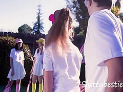 Tennis Court Gangbang