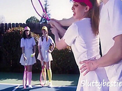 Tennis Court Gangbang