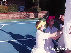 Tennis Court Gangbang