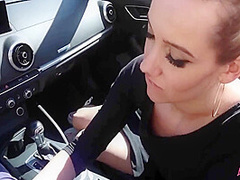 Beautiful Baby Made Blowjob In The Car