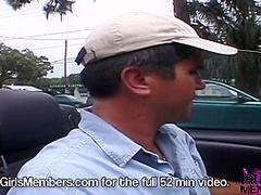 Cute Blonde Flashes Tits From The Back Seat Of My Car