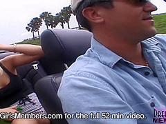 Cute Blonde Flashes Tits From The Back Seat Of My Car