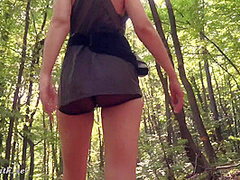 Naked scout in the forest. Jeny Smith and her erotic adventures