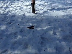 Compilation Golden Shower Of Hairy Pussy Outdoors In Winter. Amateur Fetish With Urine On White Snow. 10 Min