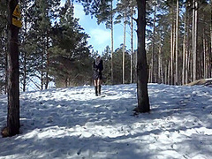 Compilation Golden Shower Of Hairy Pussy Outdoors In Winter. Amateur Fetish With Urine On White Snow. 10 Min