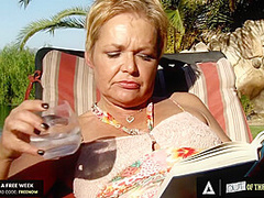 OUT OF THE FAMILY - Beauty Summer Day Fucks With Her Stepdad While Her Mom is Watching