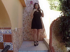 Charlotte Springer - Teasing In Her Black Dre