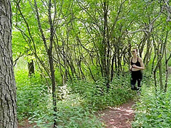 Wife Fucks 2 Guys And Gets Double Creampie In Public While Out Running / Sloppy Seconds / Yoga Pants