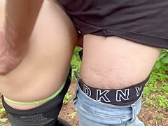 Wife Fucks 2 Guys And Gets Double Creampie In Public While Out Running / Sloppy Seconds / Yoga Pants