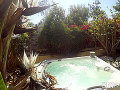 StepBrother and StepSister Fucking In The Jacuzzi - SpyFam