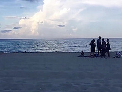 Jillian Goes To The Beach (in A Tiny Gold Bikini) 7 Min