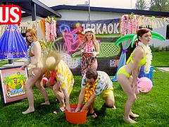 Madison Spears And Kali Roses In Hawaiian Jerkaoke With Pornstars - Ltv0025