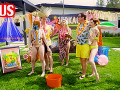 Madison Spears And Kali Roses In Hawaiian Jerkaoke With Pornstars - Ltv0025