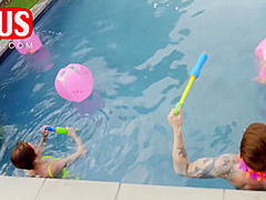 Madison Spears And Kali Roses In Hawaiian Jerkaoke With Pornstars - Ltv0025