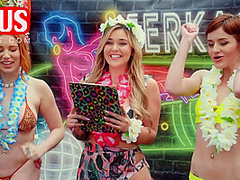 Madison Spears And Kali Roses In Hawaiian Jerkaoke With Pornstars - Ltv0025