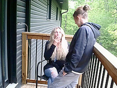Outdoor Fuck Ends In Squirt Shower