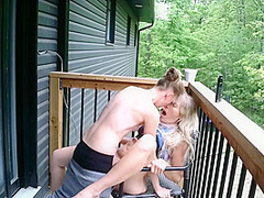 Outdoor Fuck Ends In Squirt Shower