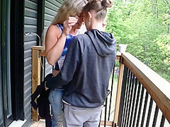 Outdoor Fuck Ends In Squirt Shower