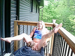 Outdoor Fuck Ends In Squirt Shower