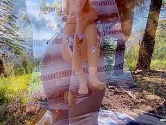 College Slut Gets Railed On Mountainside With Molly Pills