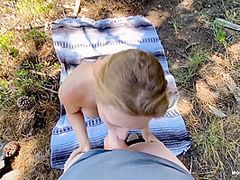 College Slut Gets Railed On Mountainside With Molly Pills