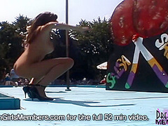 Exotic Dancers Shake Their Naked Asses