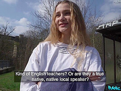 Ivi Rein - Cute Learning English And Blowing Huge Dick