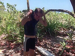 Exhibitionist Wife Masturbates On Nude Beach While Husband Watches