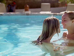 Mega Sexy Girls Clover And Lure One Lucky Black Guy Into Hot Threesome With Gina Gerson